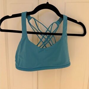Lululemon Athletica Turquoise Strappy Sports Bra
